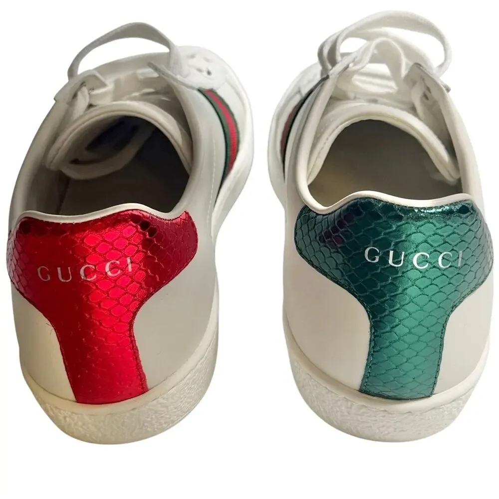 Pre-owned perfect condition  Gucci Women’s Ace Sneakers with Bee – Size 38.5